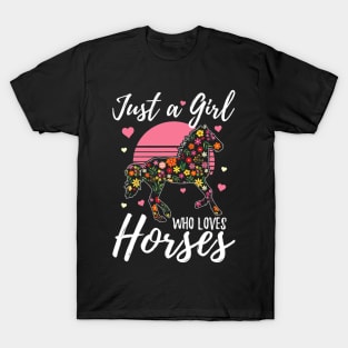 Just A Girl Who Loves Horses T-Shirt